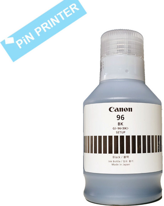 캐논 정품 번들잉크 GI-96 BK GX3090 GX4090 GX4091 GX5090 GX5091 GX6090 GX6091 GX6092 GX7090 GX7092 칼라 정품 잉크, 검정, 1개