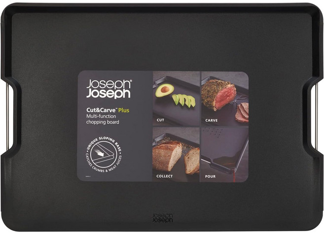 조셉조셉 정품 컷앤커브 다기능 도마 김치도마, 블랙 L, 1개