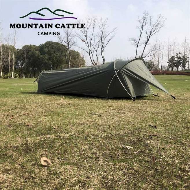 비비색 비박 백패킹 침낭커버 비비 초경량 1인용 텐트, 그린, 그린, 1