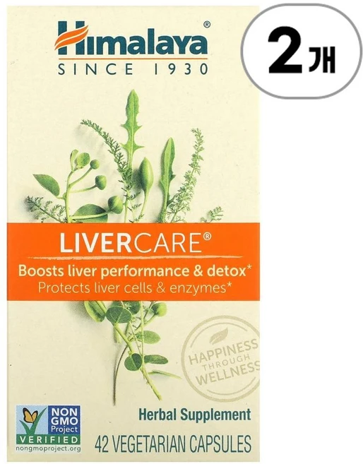 히말라야 리버케어 Himalaya LiverCare 42정, 2개 - 쿠팡