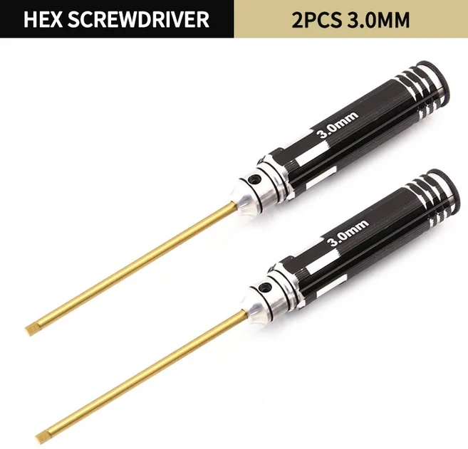 HSS-티타늄 코팅 육각 스크루 드라이버 도구 세트 RC 헬리콥터 드론 비행기 자동차 보트 수리 4 개, 06 2PCS 3.0MM, 01 CN