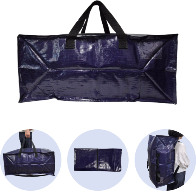 데이더봄 여행 캠핑 이사 타포린 가방 타포린백, 1개, 1단, 네이비