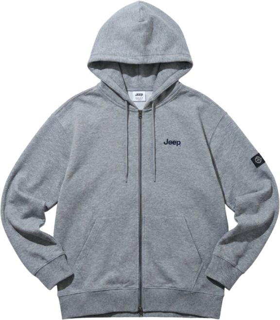 지프 남녀공용 후드집업 오버핏 스몰로고 JJPOHKI29J