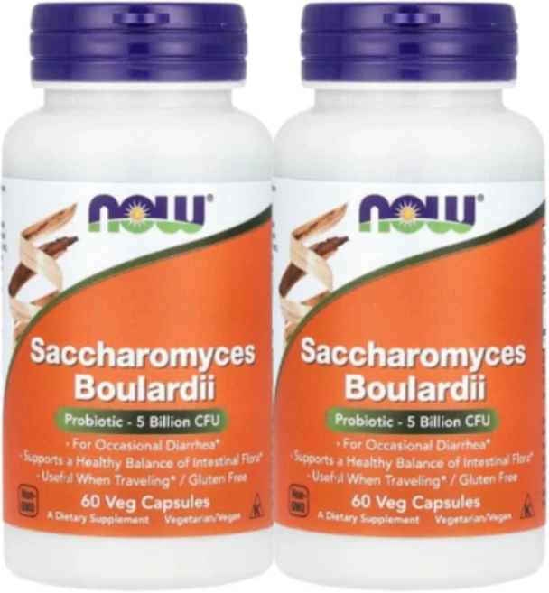 나우푸드 사카로미세스 보울라디 프로바이오틱 50억CFU 60베지캡슐, 2개, 60정 - 쿠팡