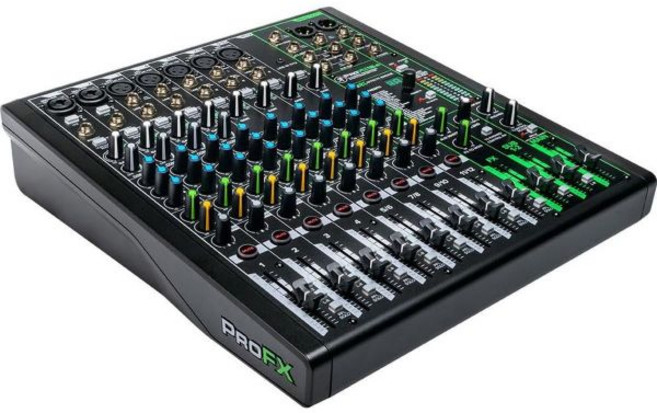 USB Onyx Mic 프리앰프 GigFX 이펙트 엔진 및 블루투스가 포함된 Mackie ProFX6v3 6채널 프로페셔널 아날로그 믹서, 12-Channel