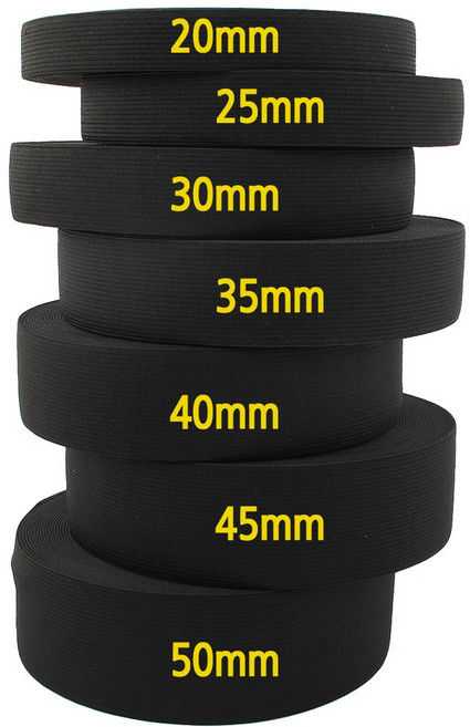 허리고무밴드 바지 고무줄 대용량(18.5마), 1개, 검정(5cm-17m)