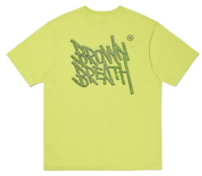 국내매장상품 BROWNBREATH 브라운브레스 반팔티 GRASS TAG TEE - LIME 321769