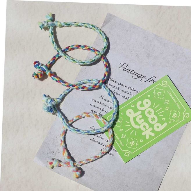 솜씨키트 내 소원을 들어줘. 소원 팔찌 만들기 DIY 키트4개 세트_주식회사 솜씨당컴퍼니, 소원팔찌 4개세트, 1개