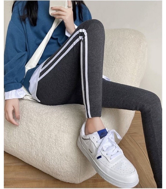 韓版顯瘦彈性運動風莫代爾棉內搭褲
