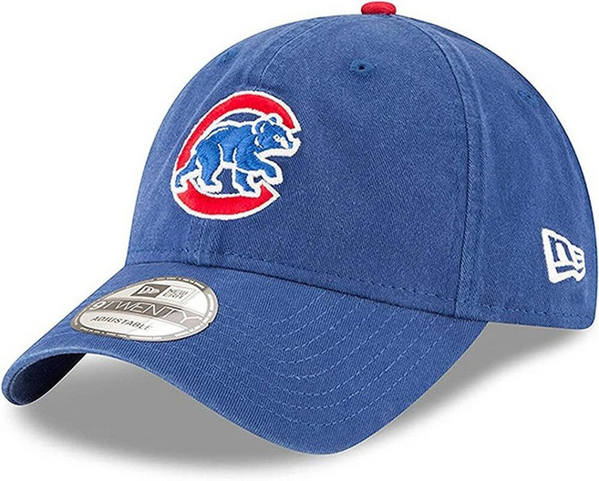New Era MLB 카키 코어 클래식 9TWENTY 조절 가능한 모자 캡 프리 사이즈 Houston Astros., 시카고 컵스 블루