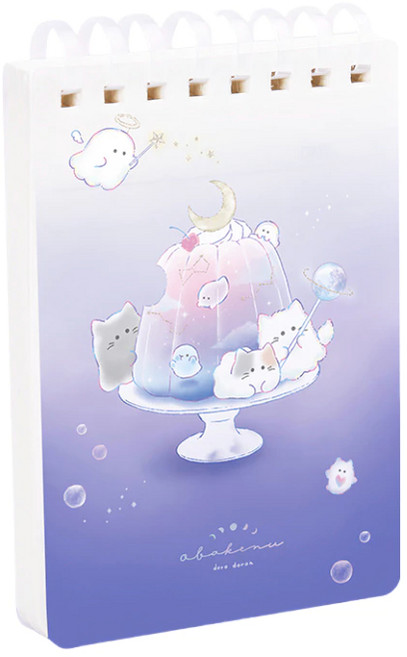 幽幽家族 A7筆記本 線圈筆記本 獎品 禮物 橫線筆記本 8mm 記帳本, 1個, 美味果凍