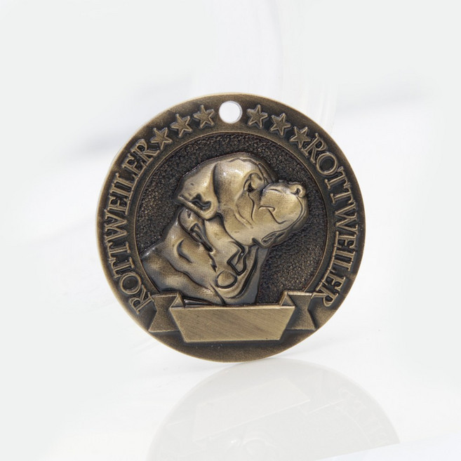 아미펫 대형견 중형견 입체네임택 각인 인식표 실종 이름표 목줄 목걸이, 게형고리, 1개