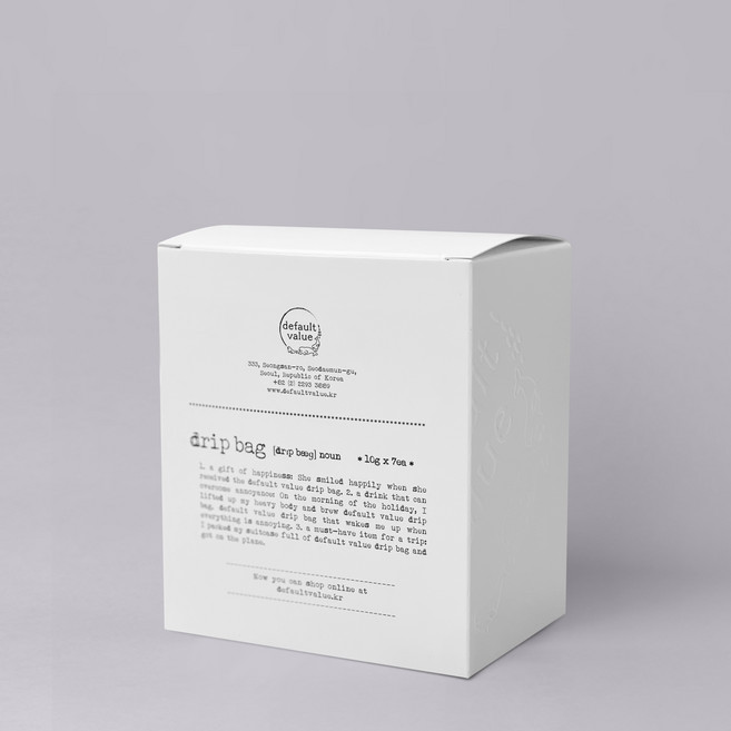 [디폴트밸류] 드립백 박스 세트 (블렌드/디카페인 7종), 그외-배송메모 남기기(커피4종 중 7개 선택), 70g, 1개, 7개입