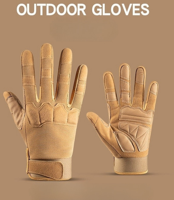 레펠장갑 미군 암벽 클라이밍 미끄럼방지 택티컬 전술 등산 밀리터리 작업 스포츠 장갑, 샌드컬러, 1세트