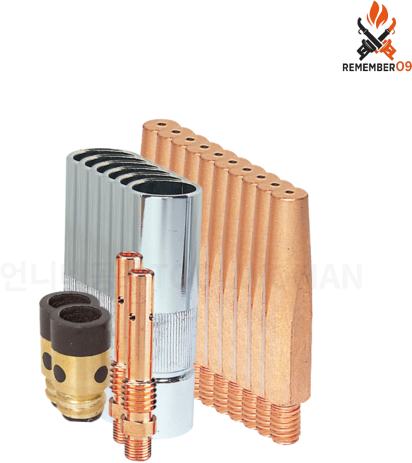 CO2 용접기 스타터세트 1.2mm 팁10개 노즐 350A 5개 절연관 2개 가스디퓨저2개, 1.2mm(파이), 1개, 팁규격선택