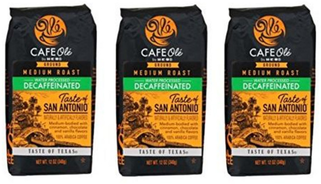 카페 올레 텍사스 산 안토니오 분쇄 디카페인 커피 12온스 Cafe Ole Taste of Texas San Antonio Ground DECAF Coffee 12 oz. (Pa, 1개, 348g