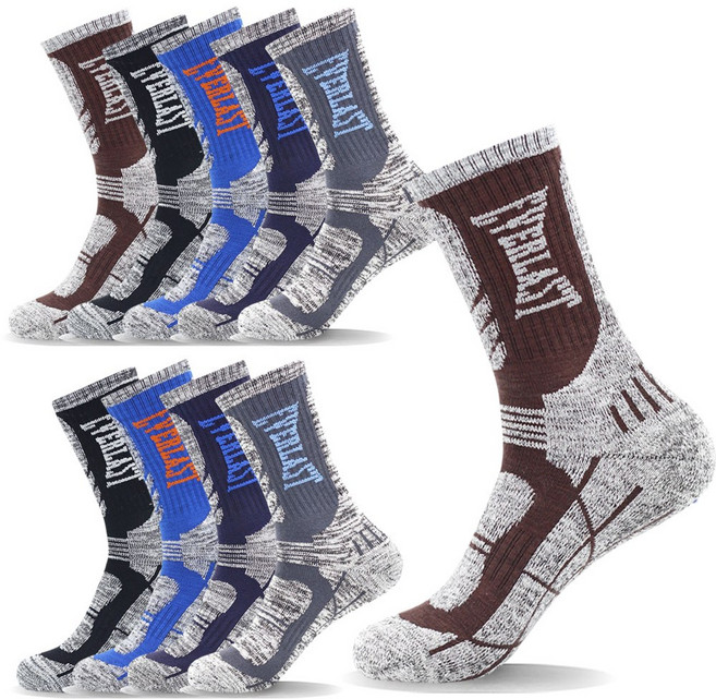 에버라스트 프리미엄 고급 등산양말 장목 국산고품질 남성 10p, 골고루(랜덤) 10켤레