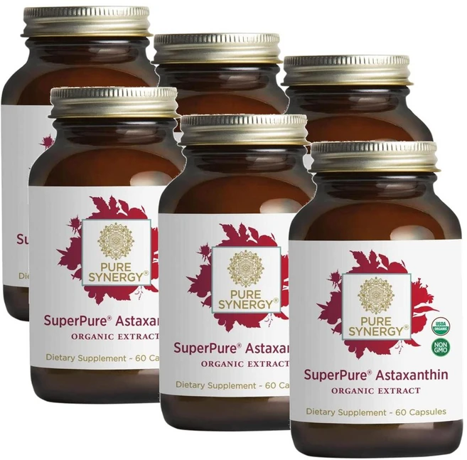 퓨어시너지 슈퍼퓨어 아스타잔틴 캡슐 PURE SYNERGY SuperPure Astaxanthin Extract, 6개, 60정 - 쿠팡