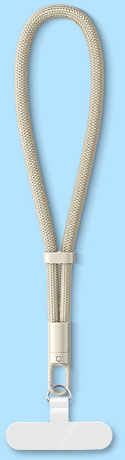 ABMOS 모바일고 도난방지 손목 휴대폰 스트랩+핸드폰태그홀더 세트, 1개, 카멜색