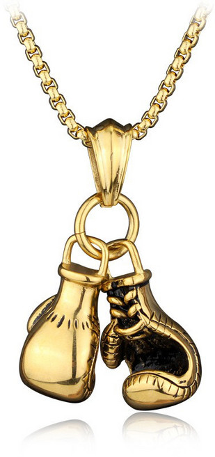 차량용 행잉 펜던트 아연 합금 권투 글러브 자동차 인테리어 장식품 대시보드 액세서리 선물, 03 Golden, 1개