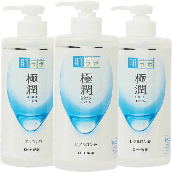 하다라보 고쿠쥰 히알루론액 펌프형, 3개, 400ml