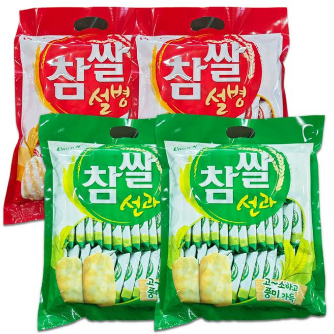 크라운 참쌀설병 찹쌀선과, 1.046kg, 1세트