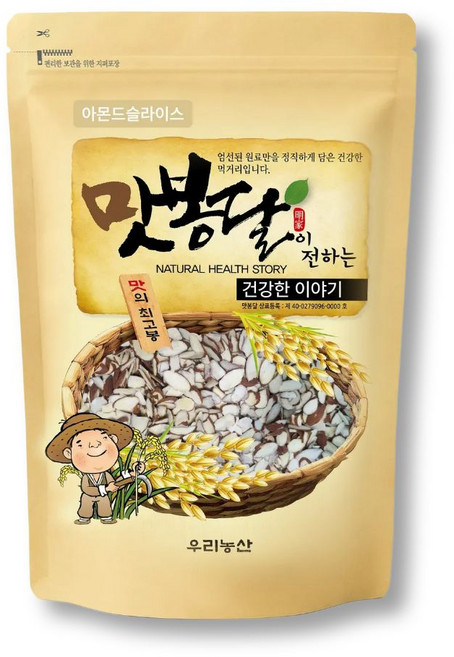 맛봉달 24년산 아몬드슬라이스 미국산 아몬드, 1개, 1kg