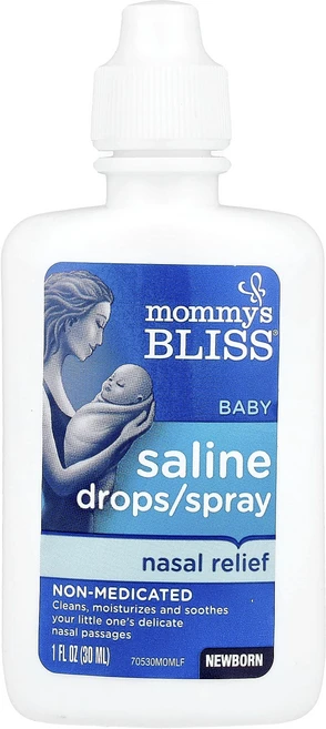 Mommy's Bliss 아기용 식염수 드롭/스프레이 비강 완화제 신생아 30ml(1fl oz), MommysBliss아기용식염수드롭스프레이비강완화제신생 - 쿠팡