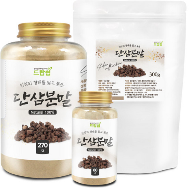 드랍쉽 단삼 분말 중국 270g(통) 단삼차 가루, 270g, 1개