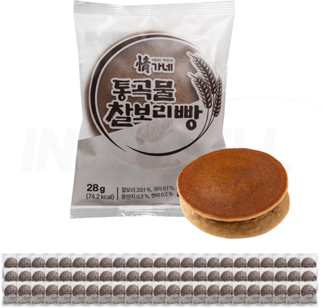 2위 - 건강 영양 간식 단팥빵 홍순양기능장 정가네 통곡물 찰보리빵 수제빵 개별포장 쫀득한 국내산 전통간식 달콤한 아