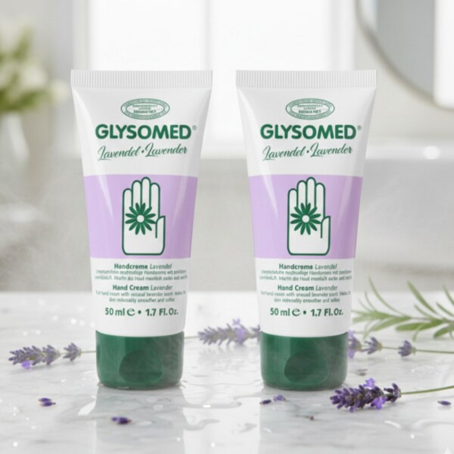 독일 직수입 은은한 라벤더향 글리소메드 핸드크림, 50ml, 2개