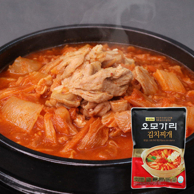 [마포맛집] 1994 오모가리 김치찌개 (1팩당 2인분량) / 매장판매 동일 묵은지 / 정말 멈출 수 없습니다., 5개, 500g