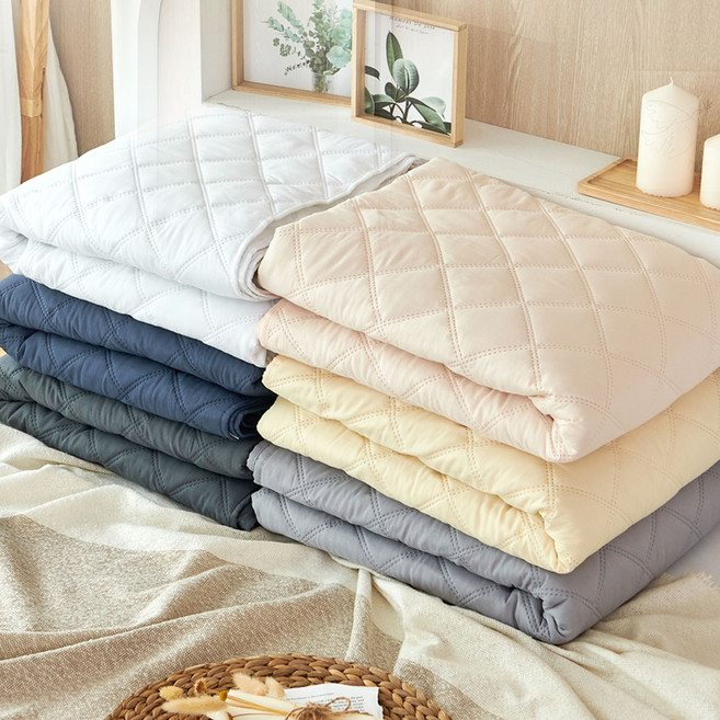 데시뉴 뉴노멀 고밀도 항균 누빔 이불겸 패드 스프레드, 허니버터