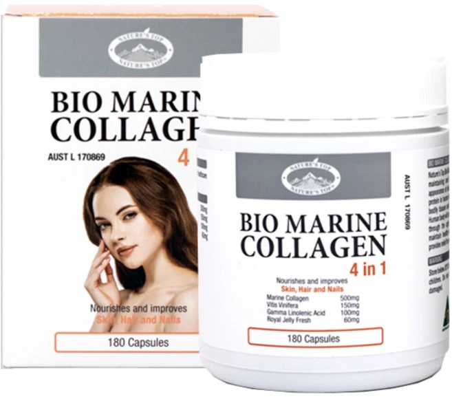 호주 네이쳐스탑 바이오 마린 콜라겐 180캡슐, 단품, 1개, 180정 - 쿠팡