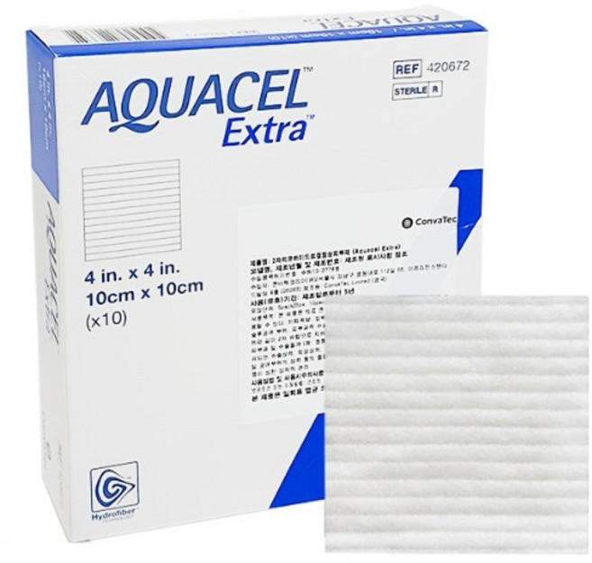 ConvaTec 콘바텍 아쿠아셀 엑스트라 10x10cm 10매 (420672), 1박스
