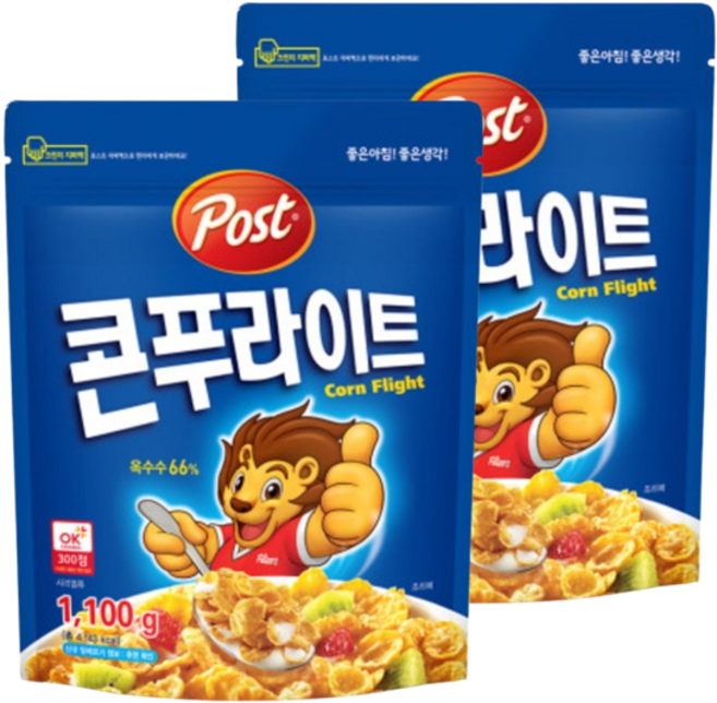 포스트 콘푸라이트 시리얼, 1.1kg, 2개