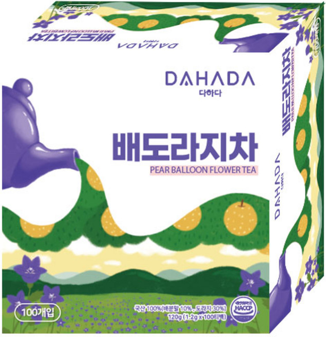 다하다 배도라지차, 1.2g, 100개입, 1개