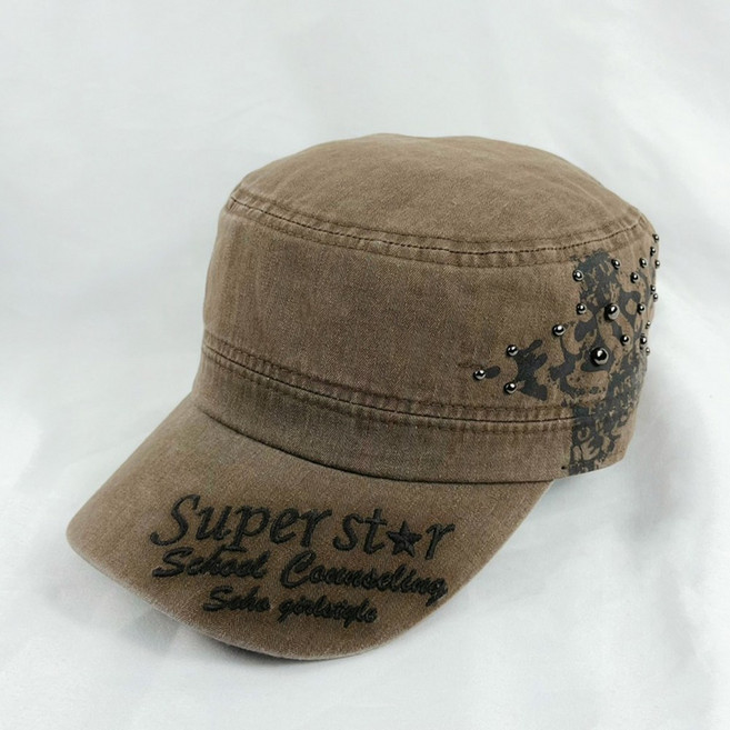 Super star 슈퍼스타 찡 군모 빈티지 워싱 국산군모 남자 여자 캡모자
