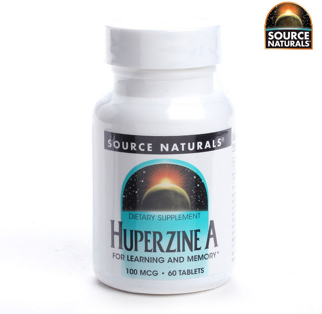 SOURCE NATURALS 石杉鹼甲補給錠 100mcg, 60顆, 1罐