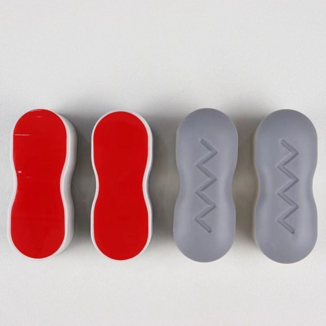 馬桶蓋墊片 加高坐圈緩衝墊 靜音腳墊 馬桶圈配件, 1個, 弧形陞級版-4個裝