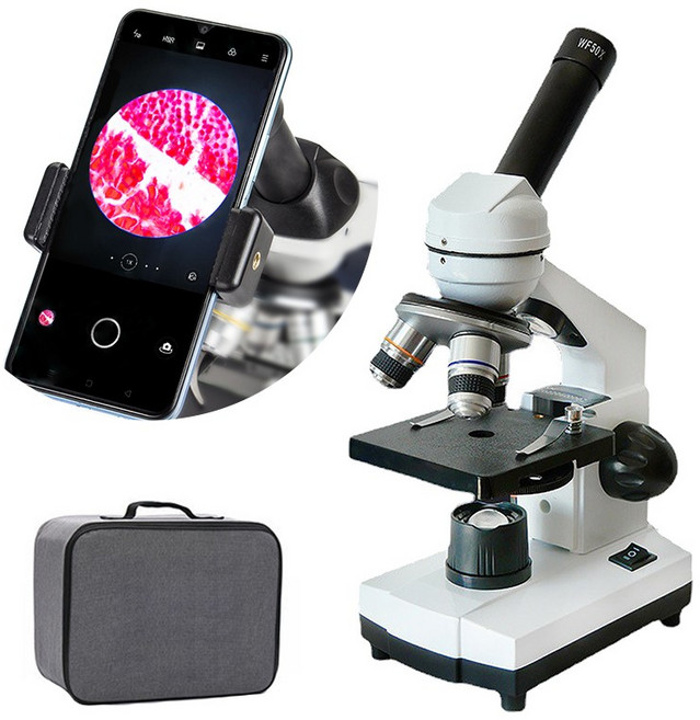 학생용 고배율 생물 실체 광학 현미경 세트, 기본 세트, 5000배율
