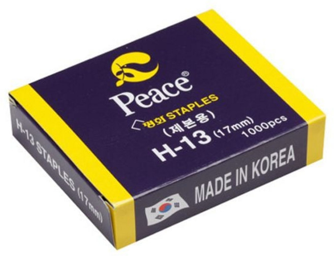 피스코리아 스테플러침 H-13호 17mm 140매용 gas+9902de