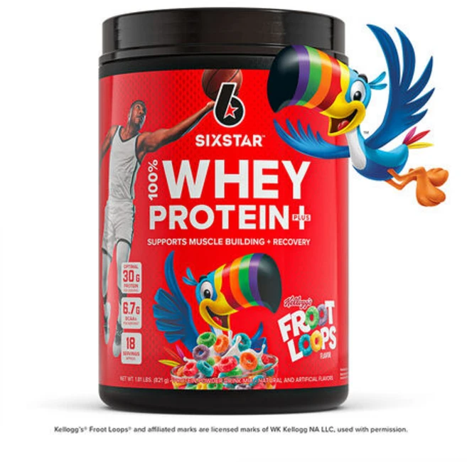 식스스타 프로 뉴트리션 100프로 웨이 프로틴 켈로그 후르츠맛 821g - 쿠팡