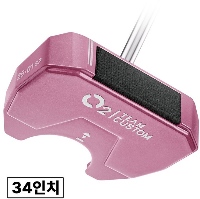 팀커스텀 제로토크 직진성 관용성 제로투 퍼터, 34인치, 핑크, 3도