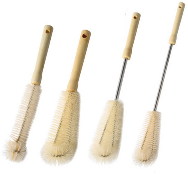 해피소드 L자형 다용도 텀블러 세척솔 4종 세트, 1세트, 우드