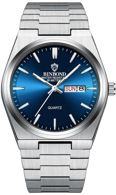 다이버시계 군인시계 스포츠 등산 마라톤 BINBOND 남성용 방수 쿼츠 시계 날짜 주간 야광 손목시계 스테인레스 스틸 럭셔리