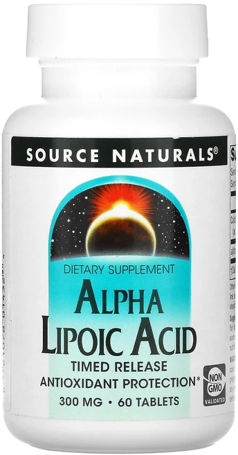 소스내추럴스 알파리포산 서방형 300mg 60정, 4개 - 쿠팡
