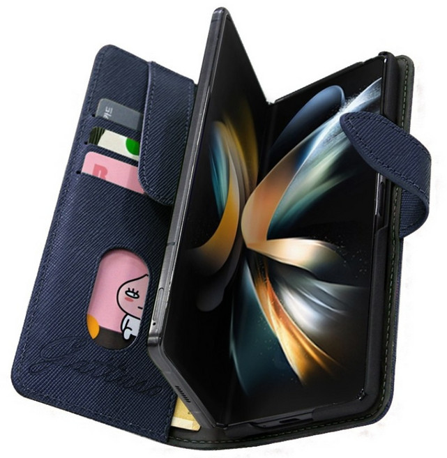 갤럭시Z폴드4 페르필스 지페수납 카드수납 다이어리형 지갑형 휴대폰 케이스 F936