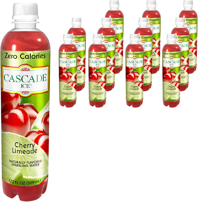 캐스케이드 스파클링 체리 라임에이드, 509ml, 12개
