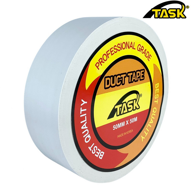 테스크 수출용(국내산) 덕트테이프 덕테이프 50MM X 50M 최고급형(전문가급) WHITE, 1개